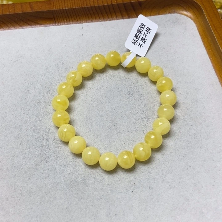 裸石蜜蜡未镶嵌手串