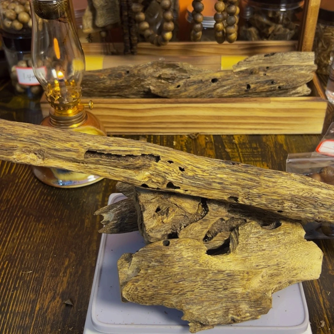 阿***斯沉香沉香碎屑白棋虫漏块料202克