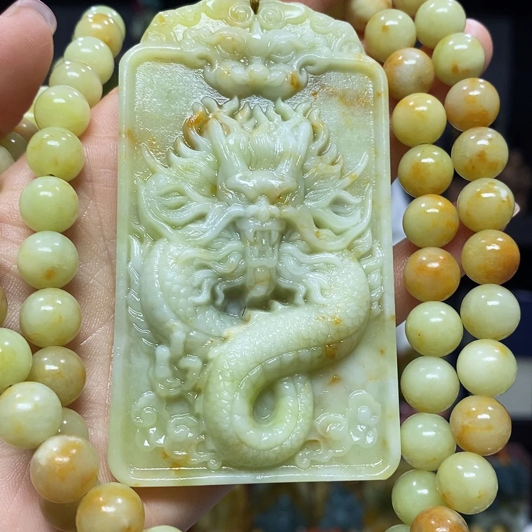 未镶嵌岫玉挂件吊坠