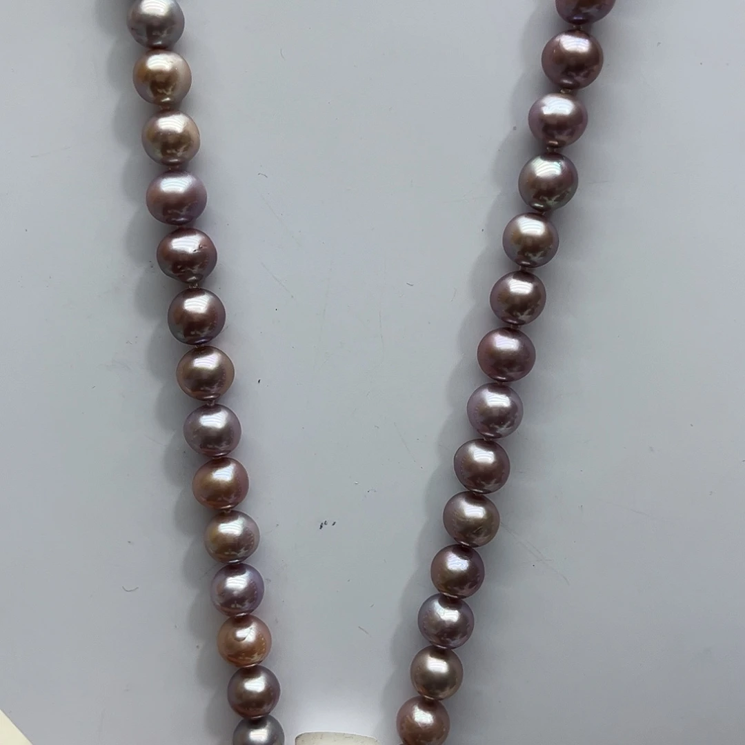 银S925镶嵌颈饰淡水珍珠