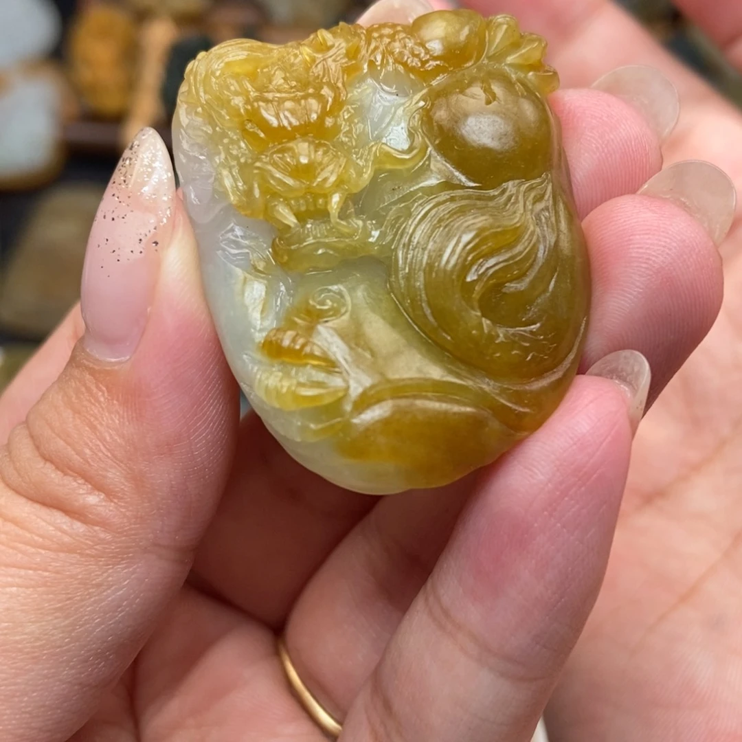 定制翡翠未镶嵌缅甸翡翠A货龙牌