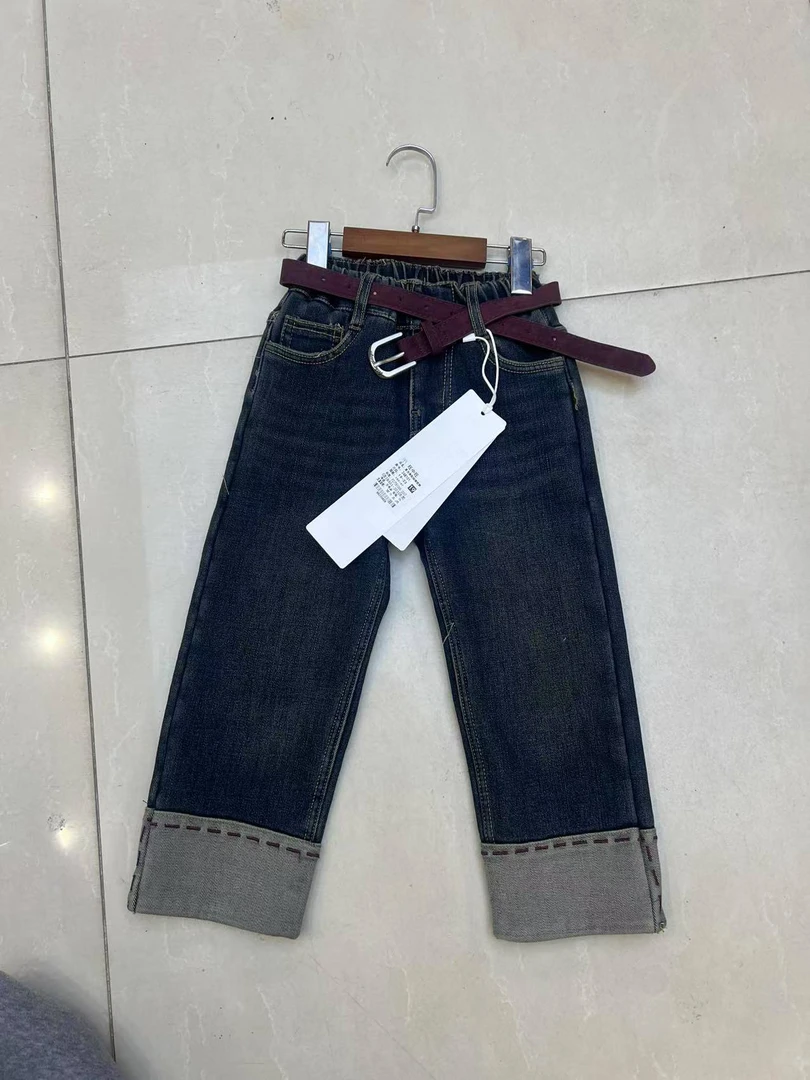 《昊妈家》洋气百搭韩版潮流 加绒裤子248101