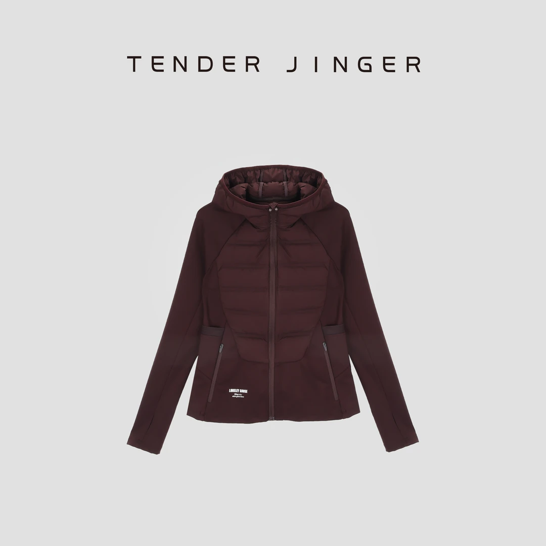 Tender Jinger【温暖不设限】修身气质轻薄瑜鹅绒外套T54XSX41067