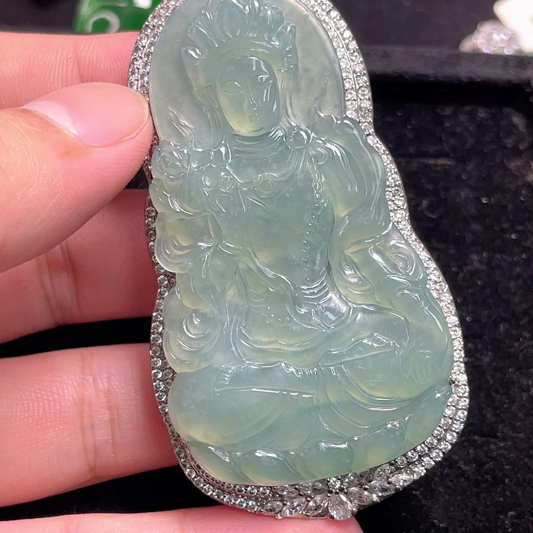 翡翠未镶嵌颈饰6，