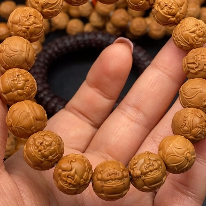 猴头核桃吊坠奋*者橄榄绿