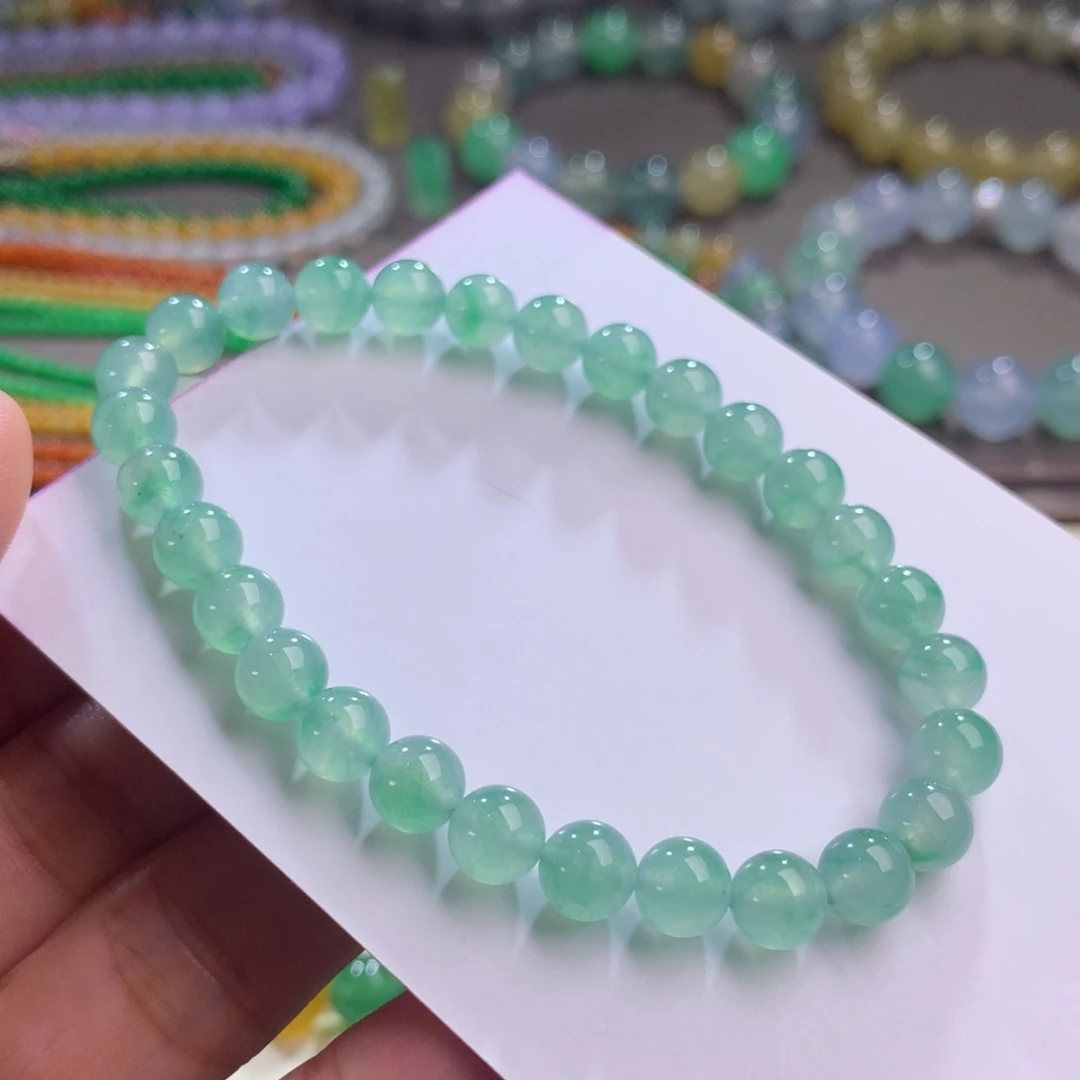 翡翠未镶嵌手链卡6.5