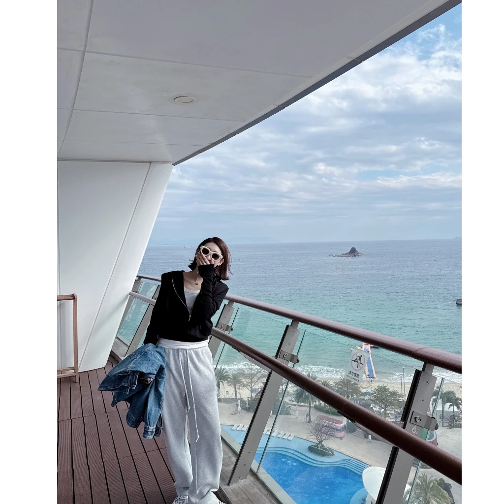 NO退NO换｜25早春简约高级半拉链设计短款连帽卫衣YR25W0203