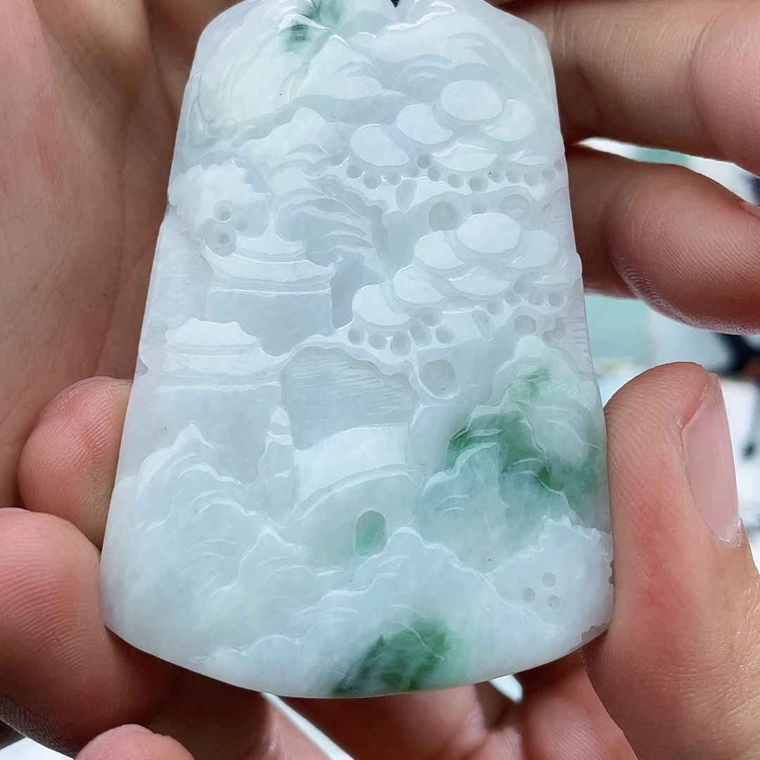 颈饰未镶嵌翡翠人****客翡翠