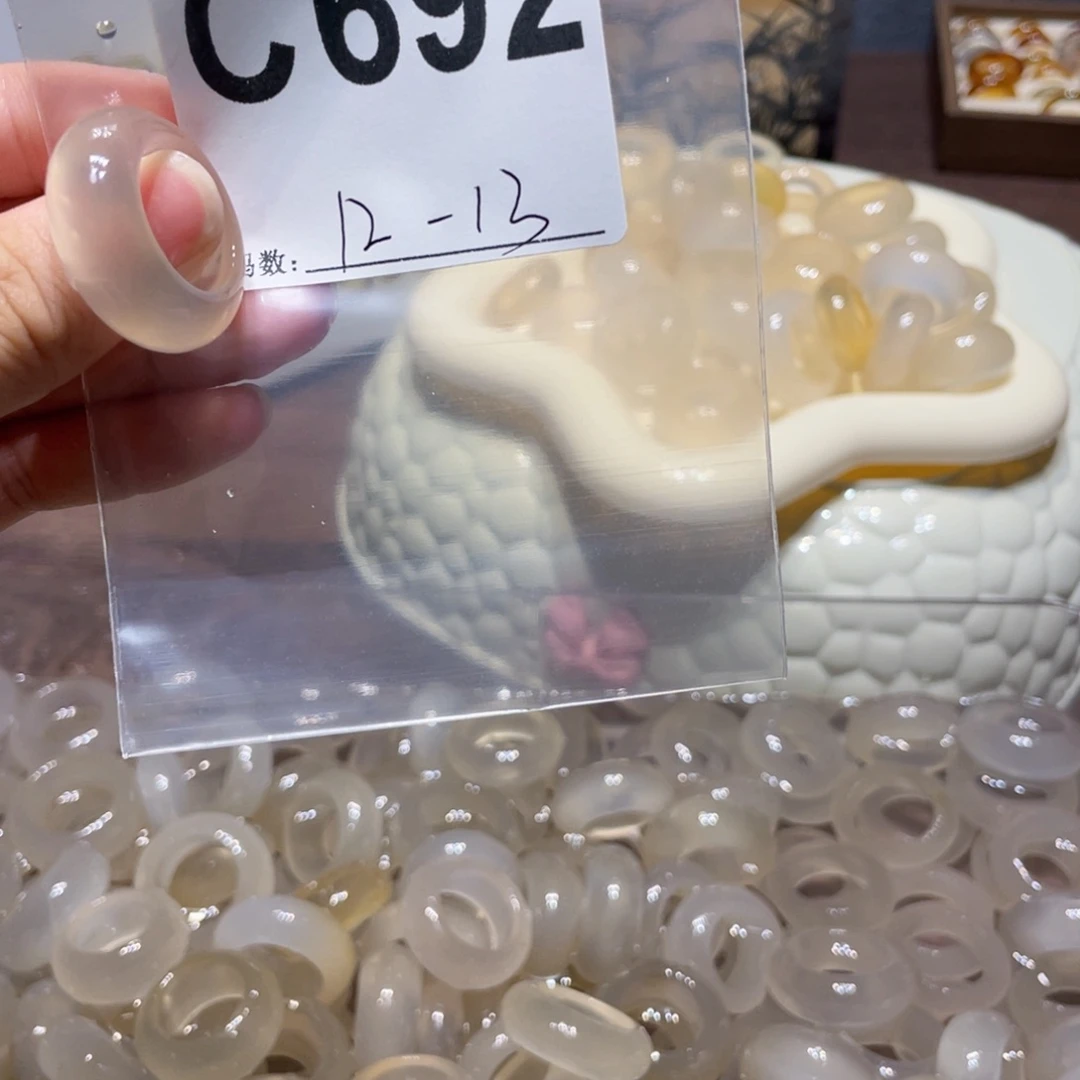 玛瑙/玉髓未镶嵌戒指692