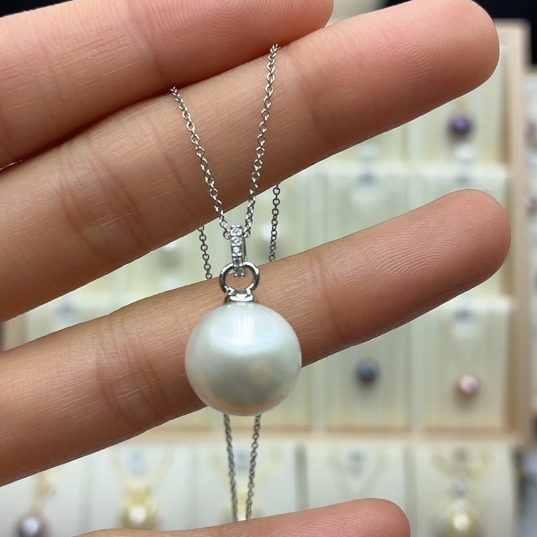 颈饰合金淡水珍珠