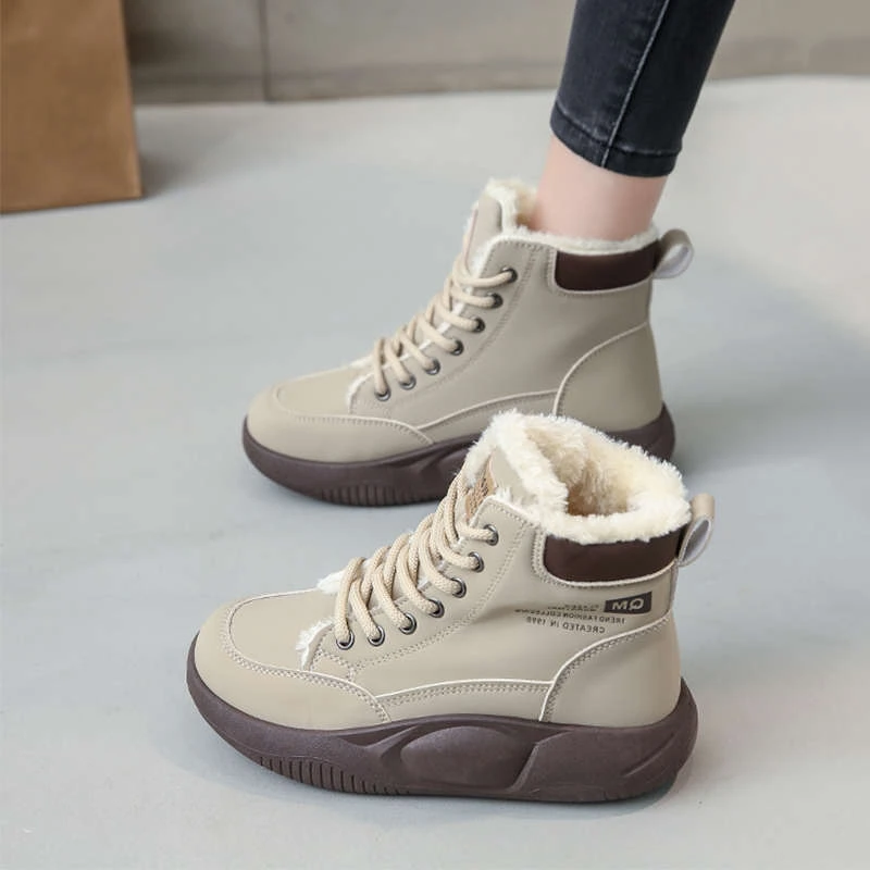 东北大棉鞋女冬季加绒加厚短靴2025新款高帮休闲鞋保暖防滑雪地靴