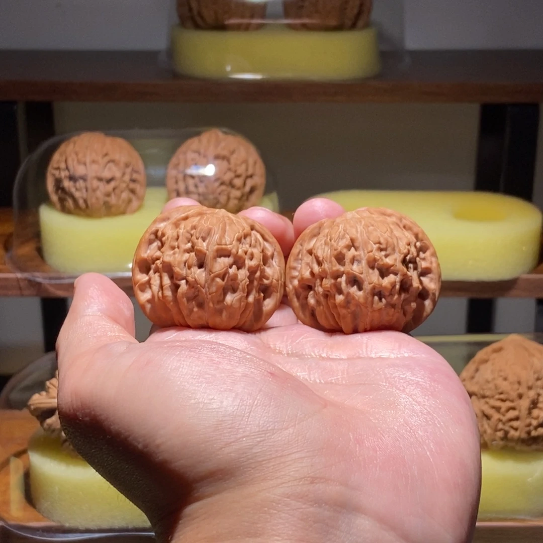 想***笑吊坠文玩核桃全品41尺磨盘红皮山地精品对hope