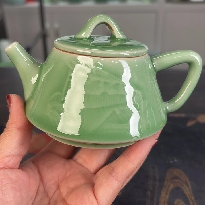 龙泉云间青瓷小米茶器
