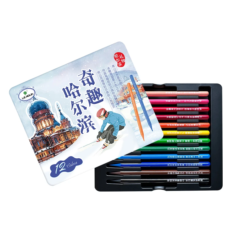 【哈尔滨礼物】独具特色哈尔滨特产旅游伴手礼-立得尔无木彩色铅笔