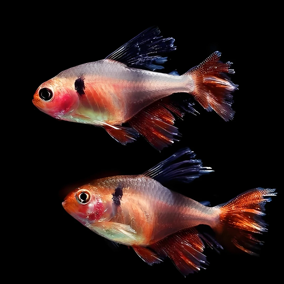 芙蓉旗灯鱼小型草缸群游热带观赏活体鱼