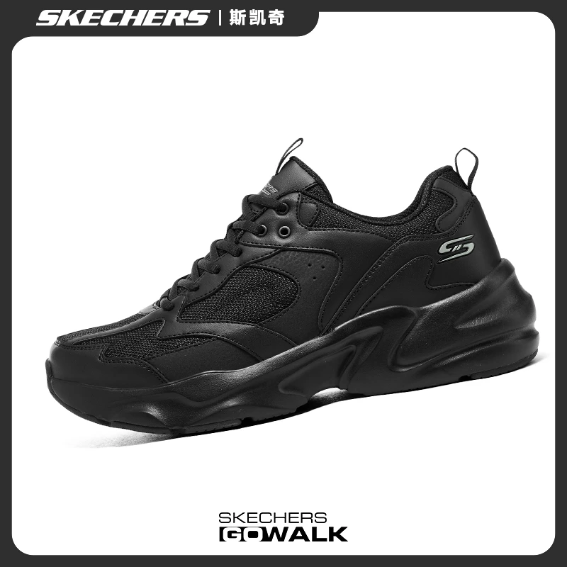 斯凯奇男款潮牌痞帅鞋子时尚百搭休闲运动鞋厚底增高老爹鞋118322