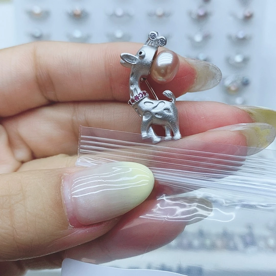 元***圆戒指银S925镶嵌淡水珍珠301拍2发1