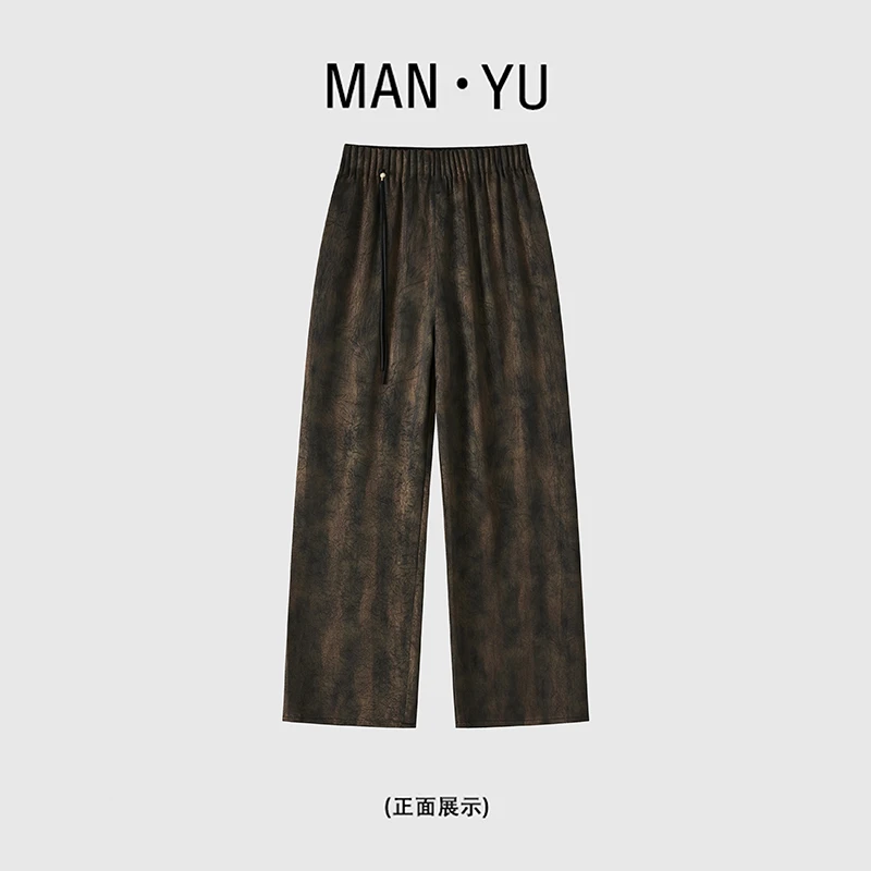 2025夏季新款新中式休闲阔腿裤