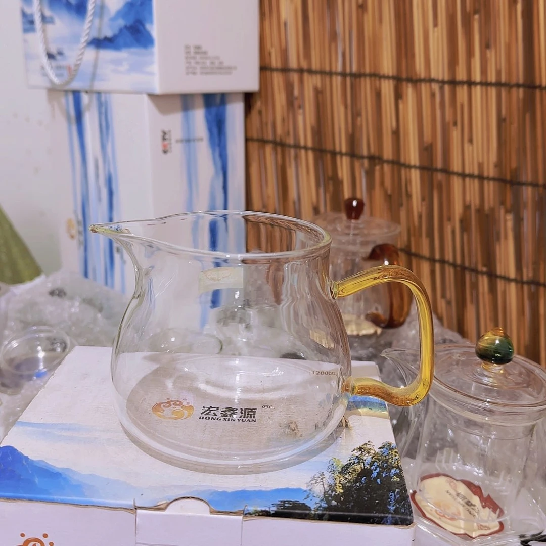 高硼硅玻璃茶水分离款H556公杯