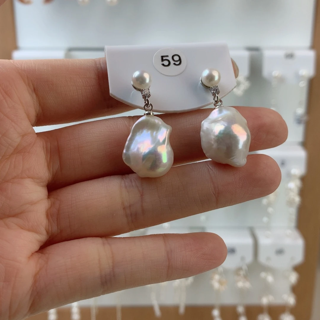 未镶嵌耳饰淡水珍珠