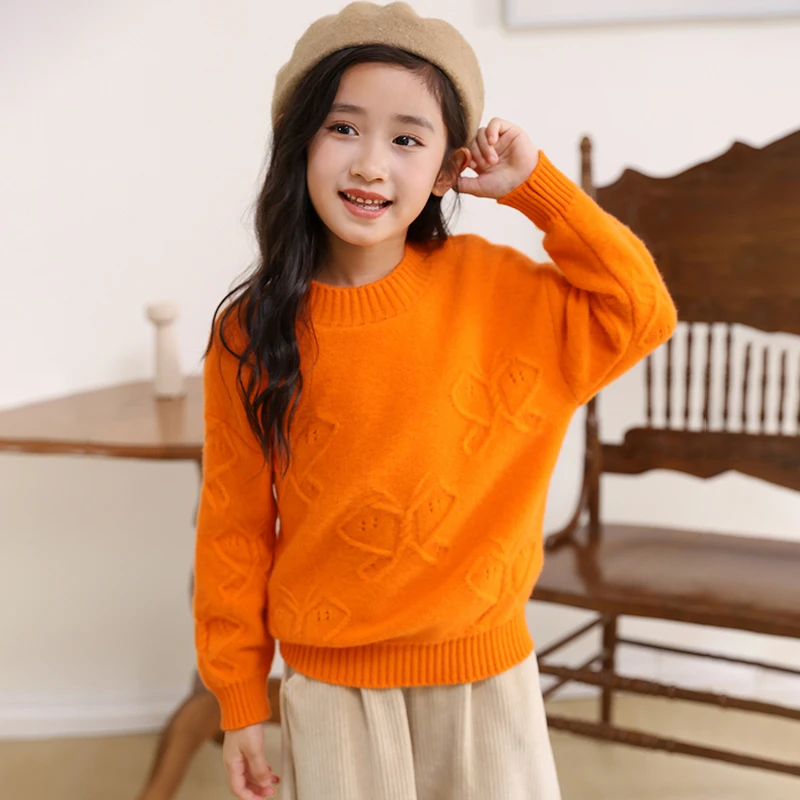 秋冬季新款舒适时尚百搭七针加厚蝴蝶羊毛衫