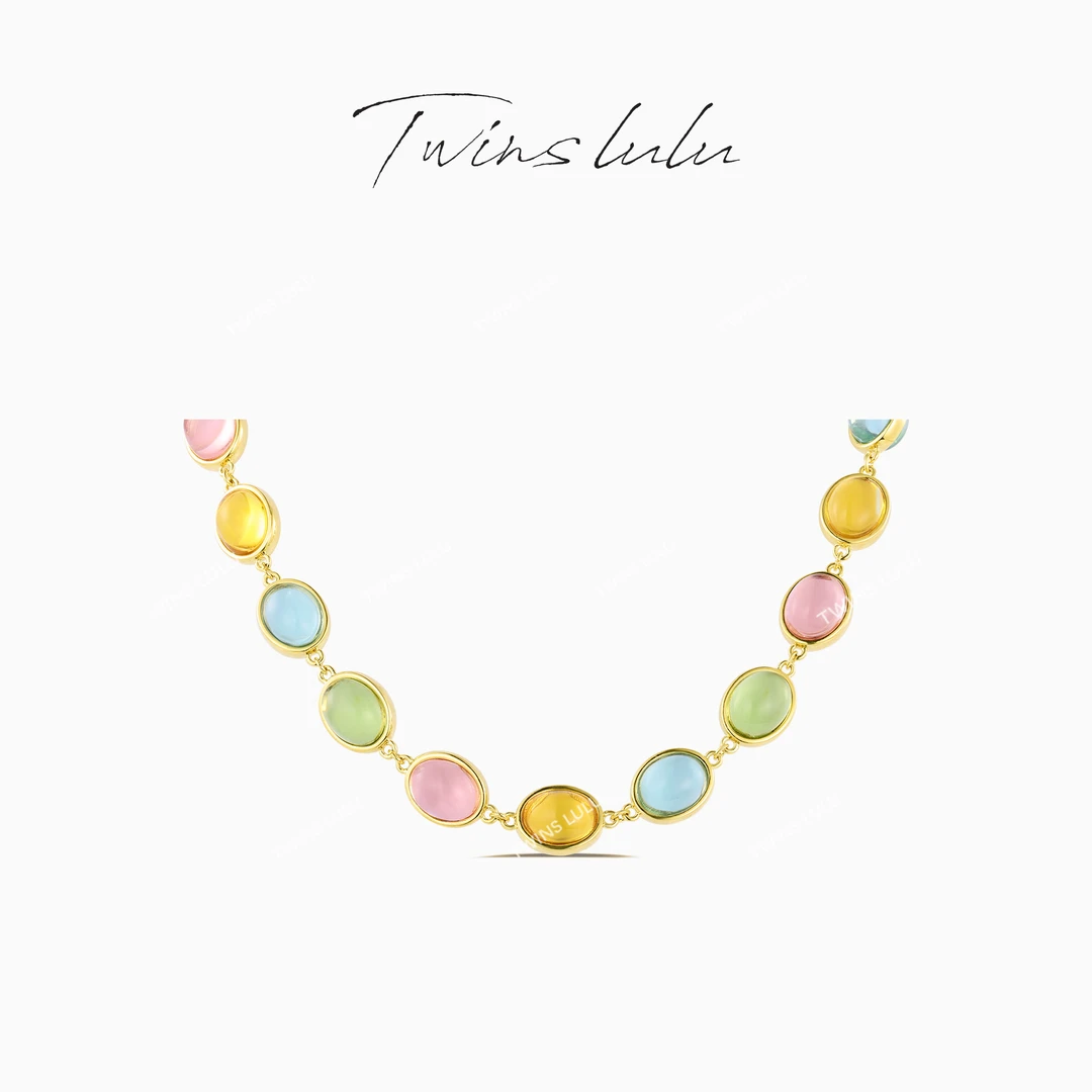 TWINS LULU出游季夏上新氛围感INS风甜酷糖果项链首饰女款TSJ9292