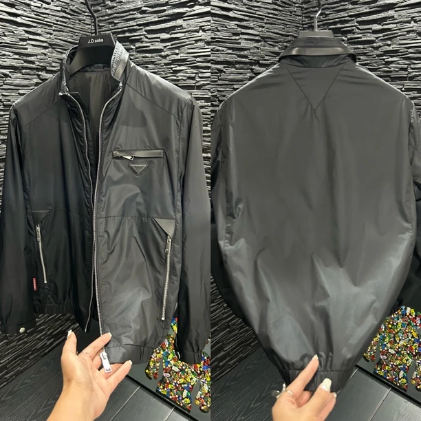 【正睿欧货】高端定制男士立领夹克外套/9038