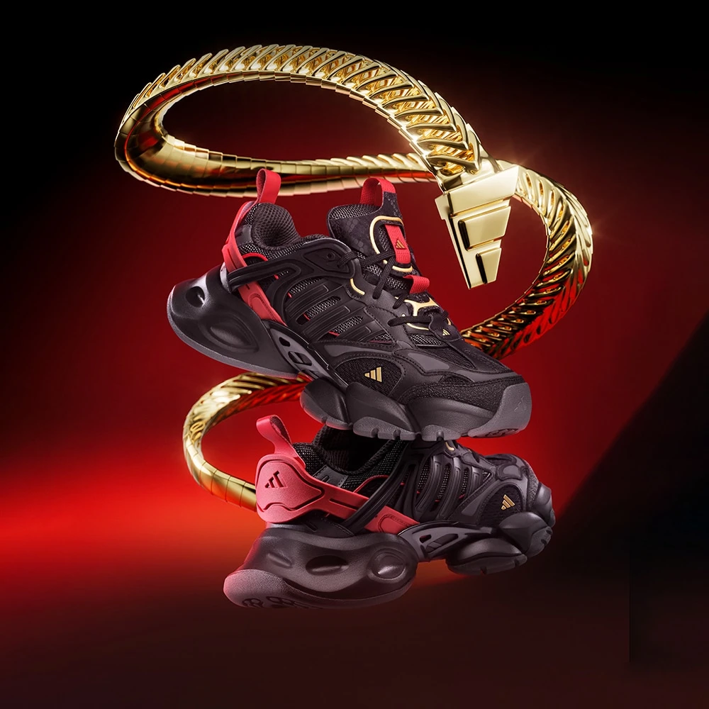 adidas/阿迪达斯XLG陈晓同款新年厚底老爹鞋轻机甲鞋赛博JQ2974