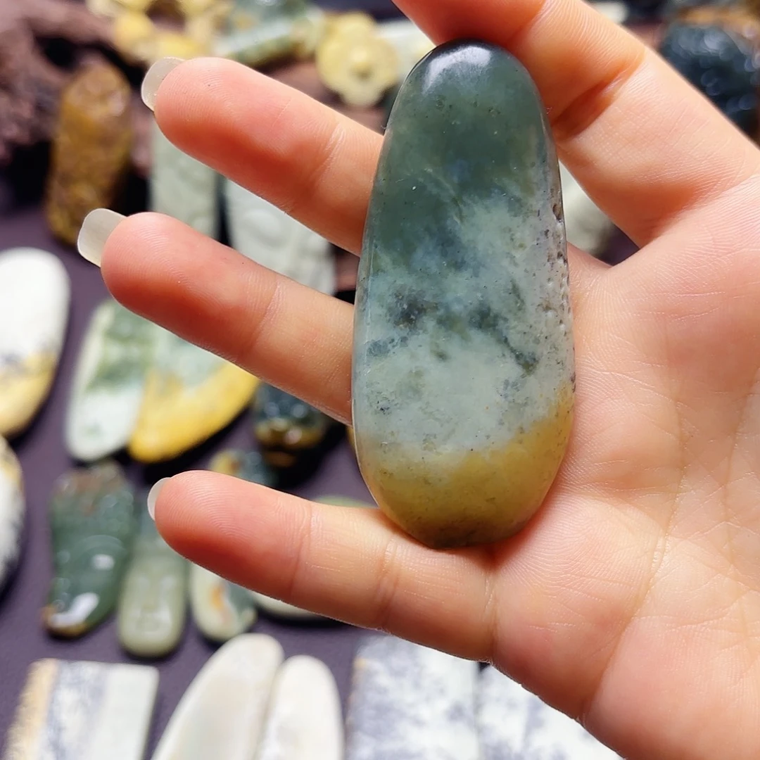 岫岩河磨玉（透闪石质玉）未镶嵌挂件