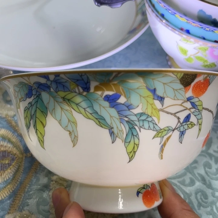 骨瓷荔枝五寸碗十个哇塞