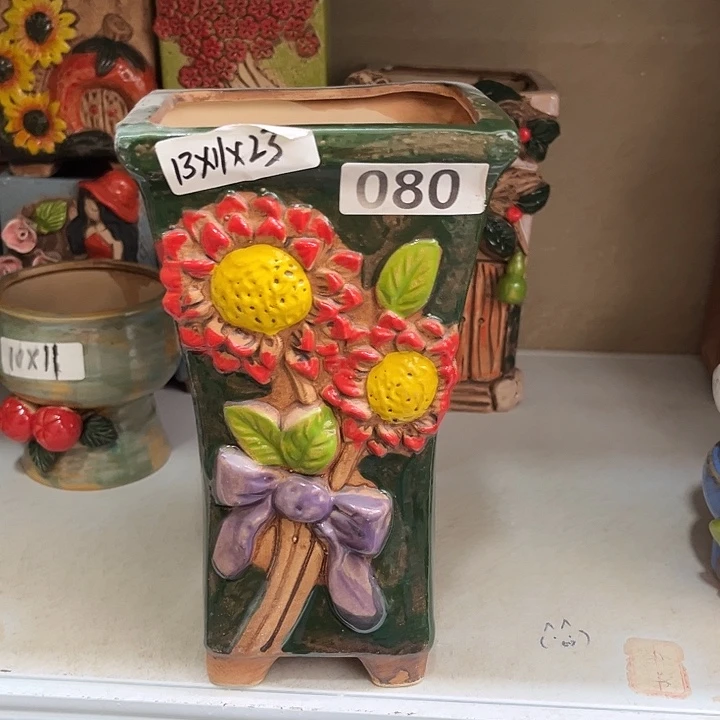 粗陶材质多肉花盆