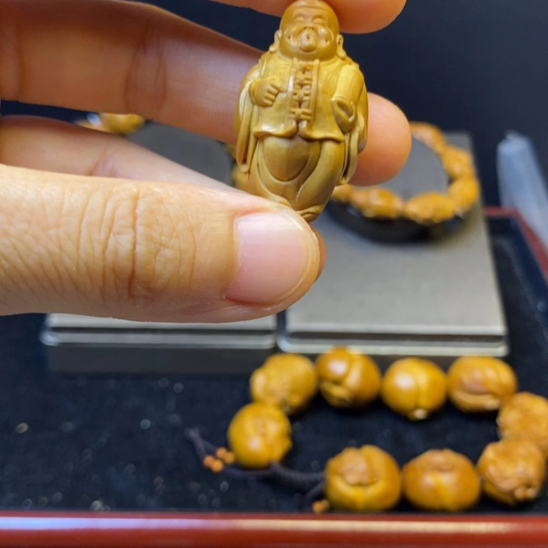 鹤***铭橄榄核手串/手链地主地主地主地主地主