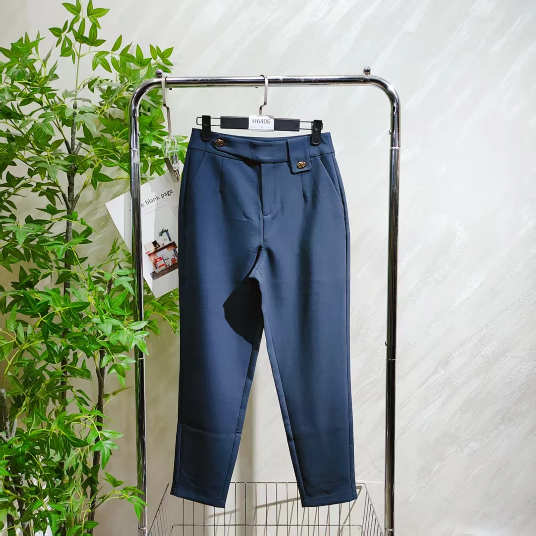 【H6406】 女士气质轻奢百搭休闲裤