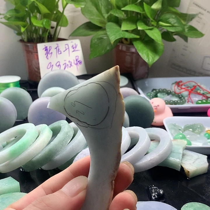 翡翠散珠边角放漏天然A货
