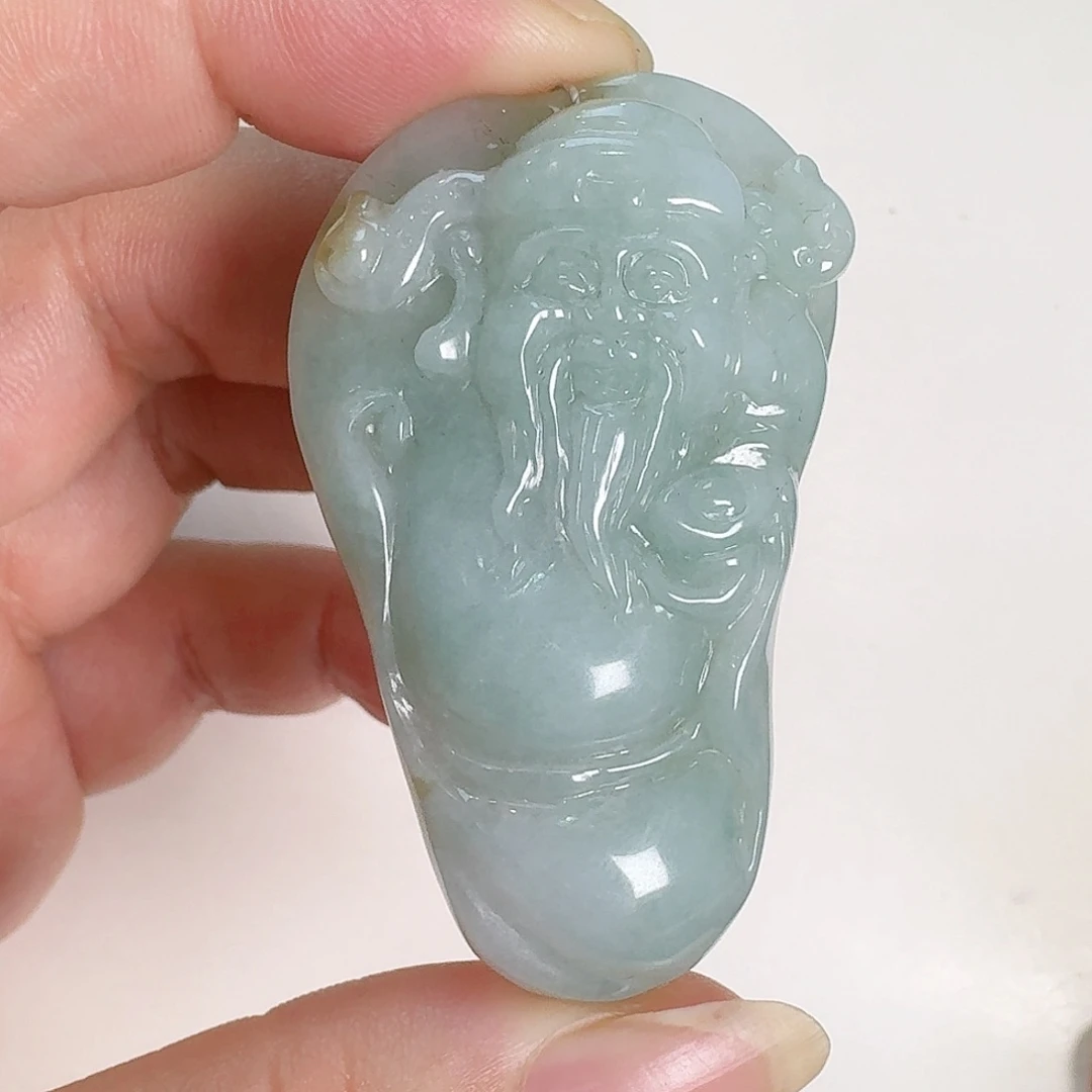 颈饰未镶嵌翡翠财神