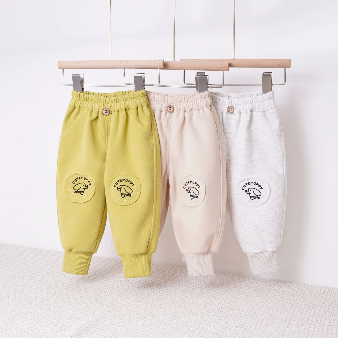 婴儿裤子2025春季上新款萌趣百搭舒适可爱男童女童外穿束脚长裤