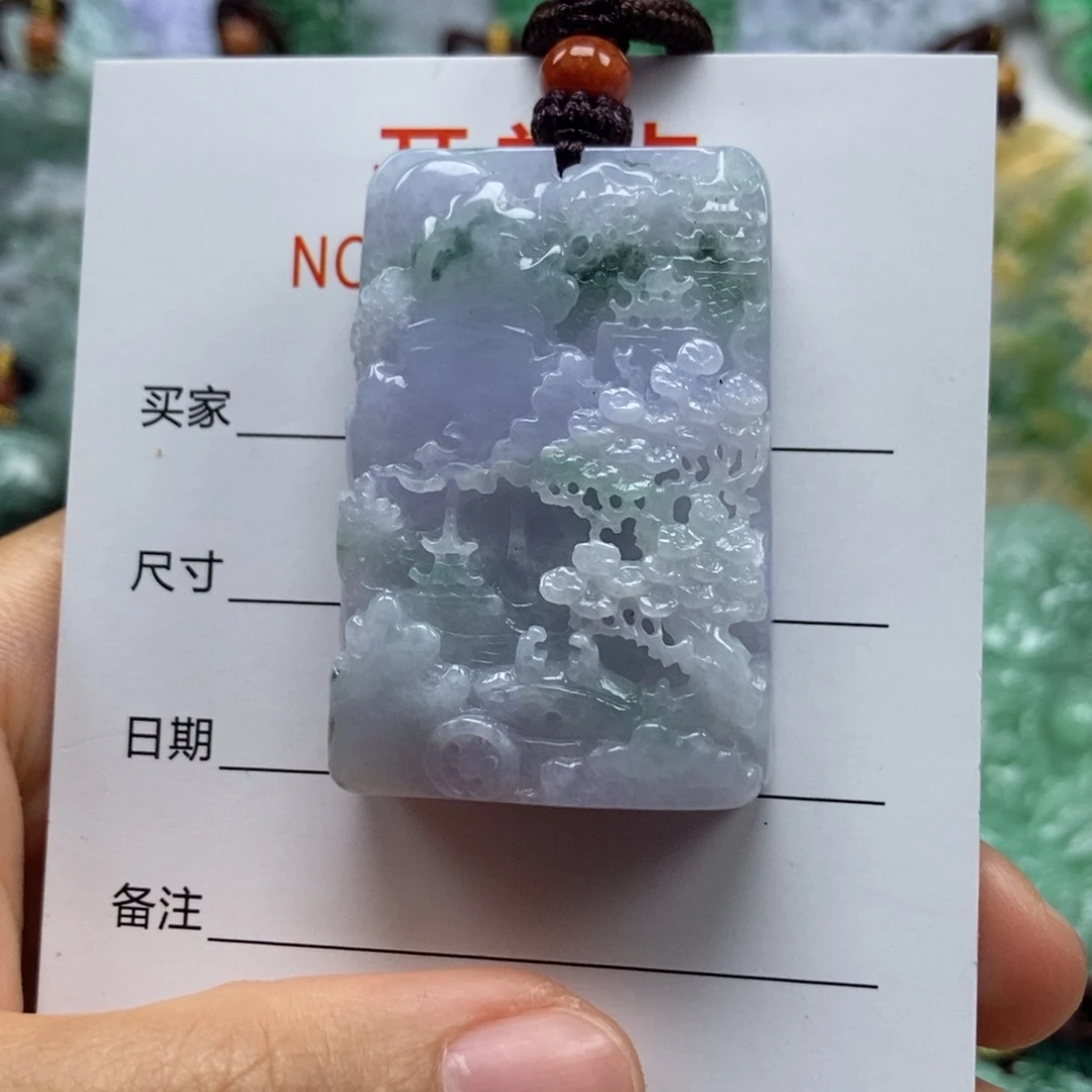 颈饰未镶嵌翡翠吊坠