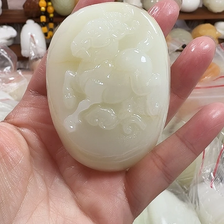 战***说砖雕石头手把件不退不换