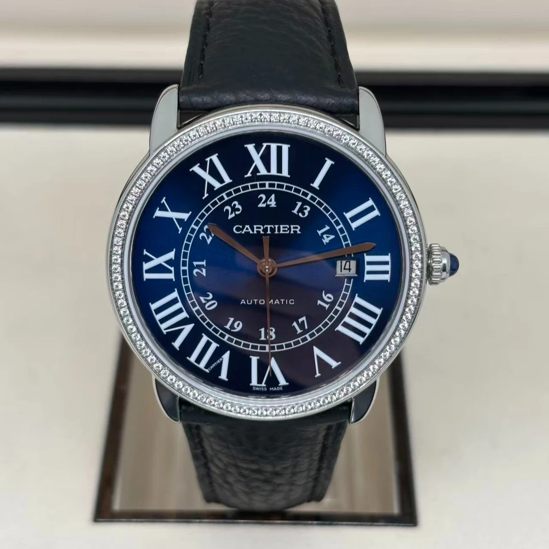 95新 Cartier/卡地亚 伦敦/自动/表径42mm/外圈后钻/后升级针盘