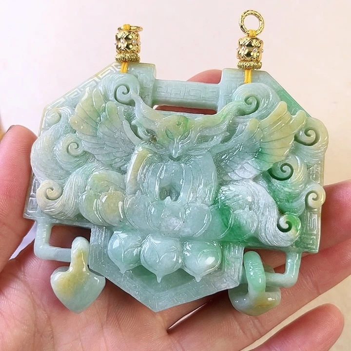 翡翠颈饰未镶嵌挂件