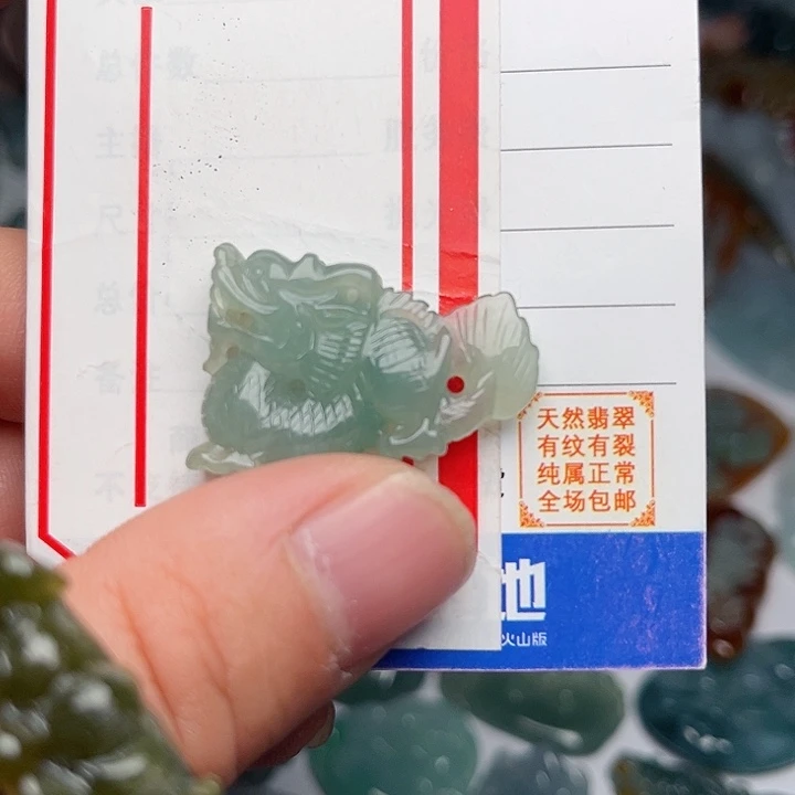 翡翠颈饰未镶嵌龙