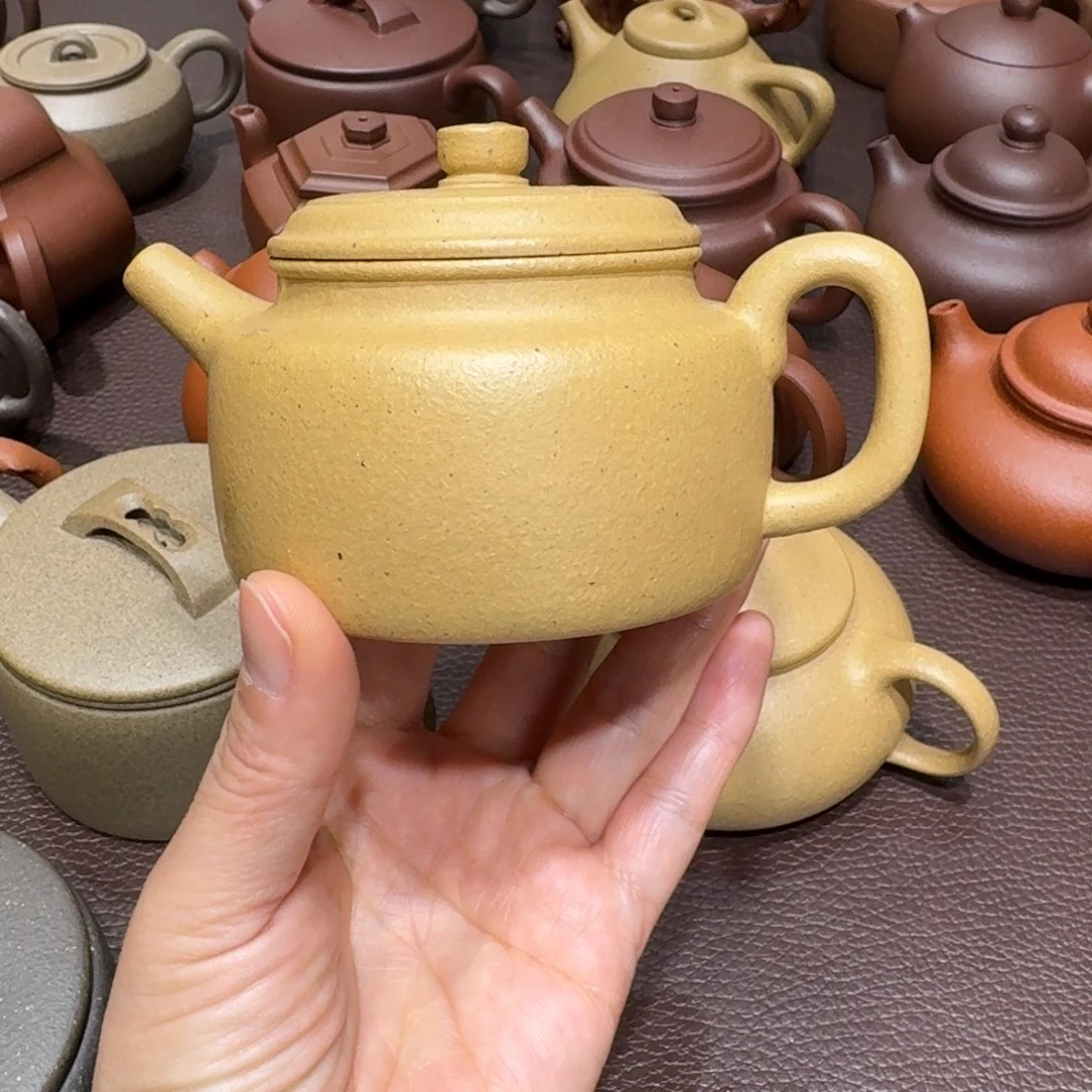 紫砂茶壶Z墨绿泥德钟170cc微瑕