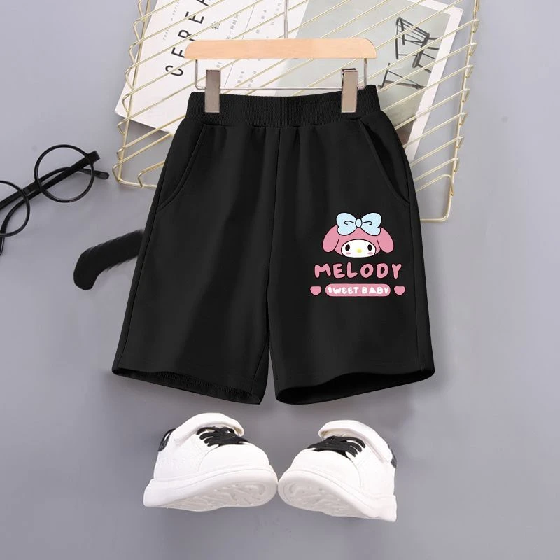 童装夏装薄款纯棉短裤儿童五分裤卡通印花休闲裤男童女童外穿裤子