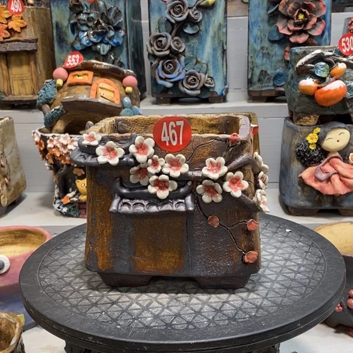 467 号陶然花器手工花盆