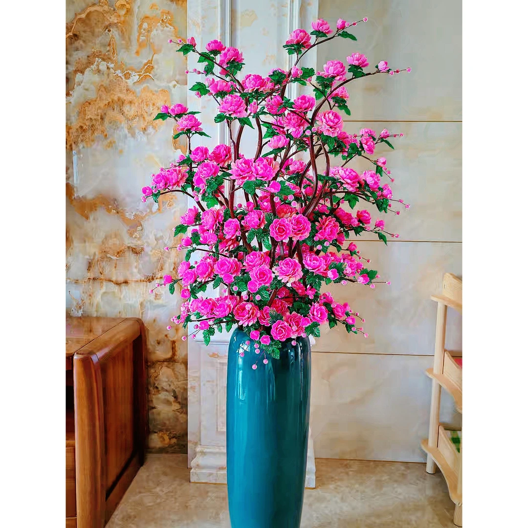 落地牡丹花材料包（没有曲柳杆没有花瓶）手工制作花