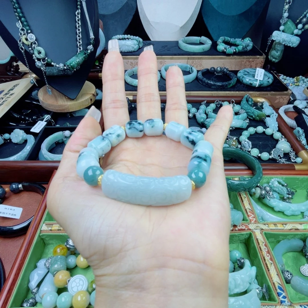 未镶嵌手链翡翠翡翠手链