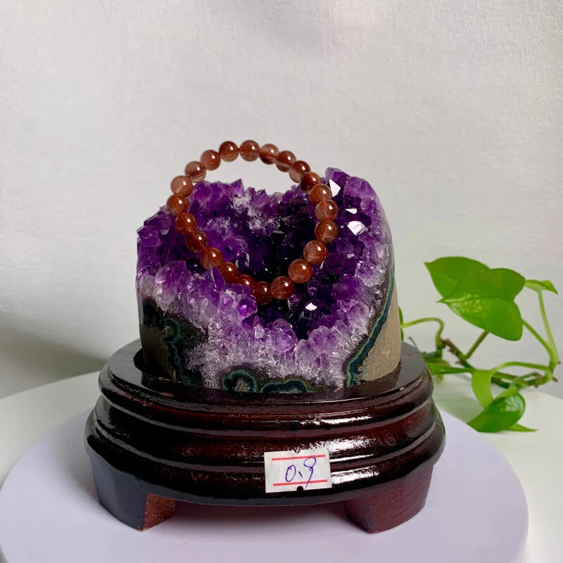 冰珂晶石乌拉圭天然紫水晶洞摆件快转运财运原石消磁簇聚宝盆办公