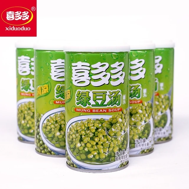 喜多多绿豆汤饮品即食铁罐装370g夏日清凉小时候味道福建泉州特色