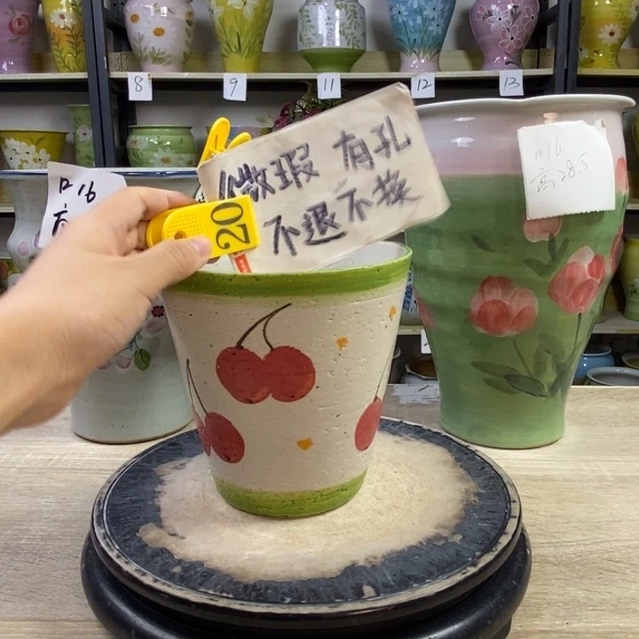 景德镇高温陶瓷花盆