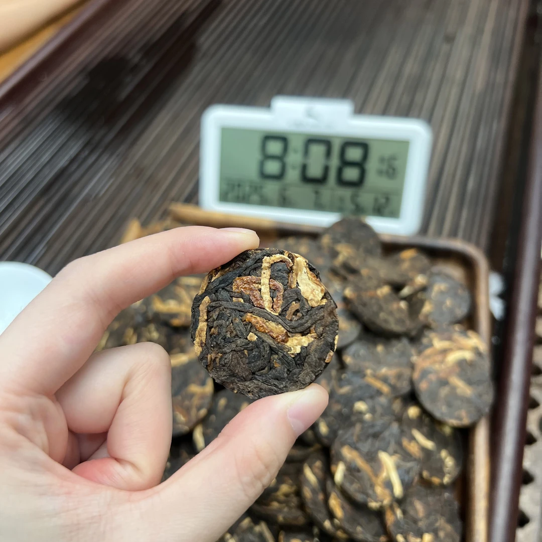 陈皮普洱 小鹿收茶 熟普+陈皮 6月7